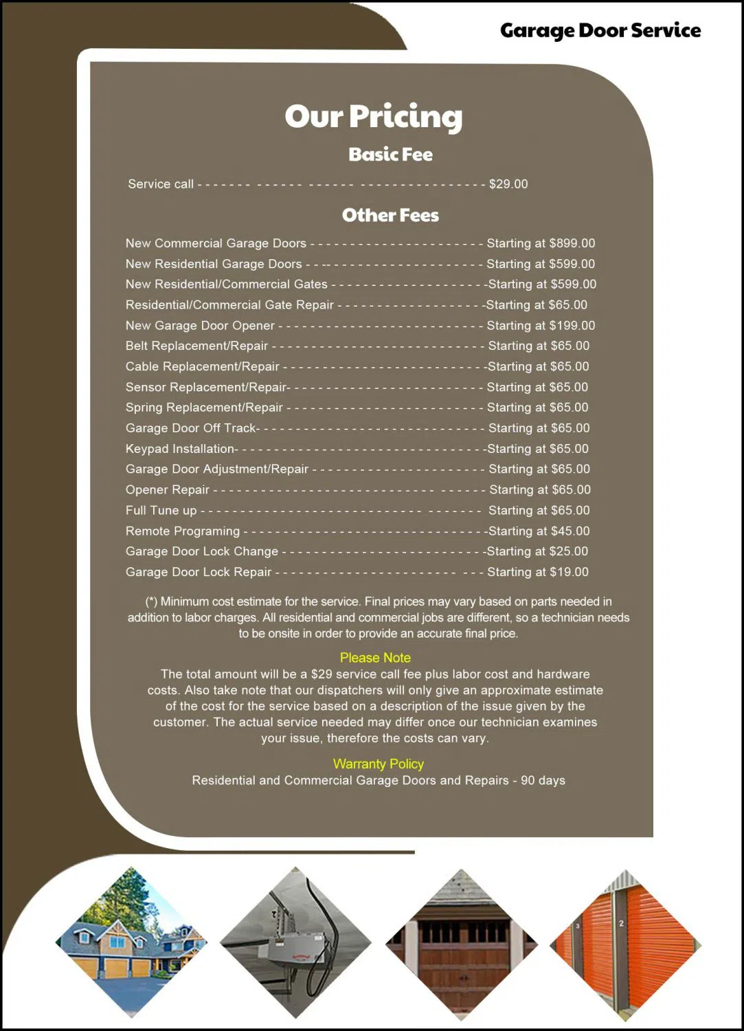 State Garage Door Service Arlington, VA 703-743-3029